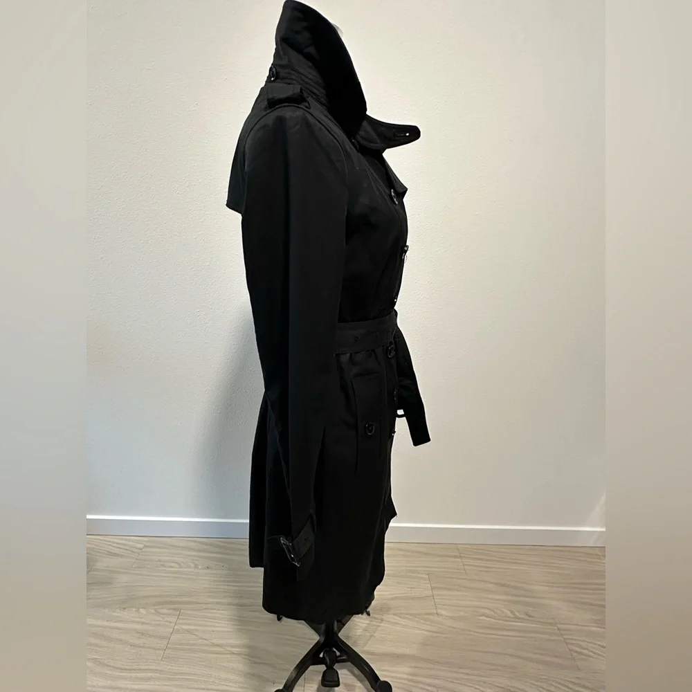 BANANA REPUBLIC Classic Black Trench Coat - Picture 5 of 7